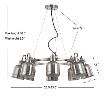 Liam 20" Metal LED Chandelier - JONATHAN Y